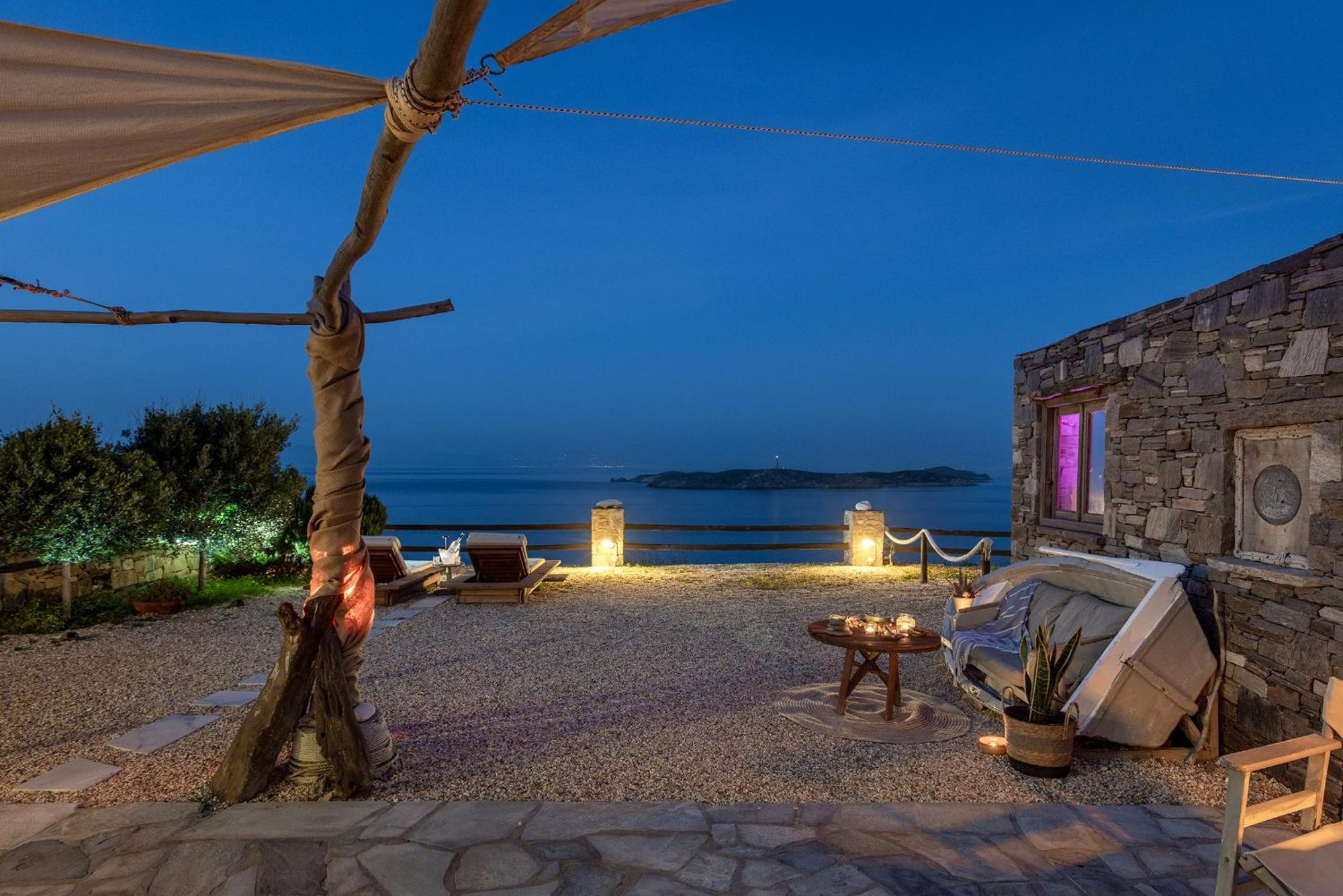 Aegean View - Seaside Apartment In Syros Azolimnos Exterior foto