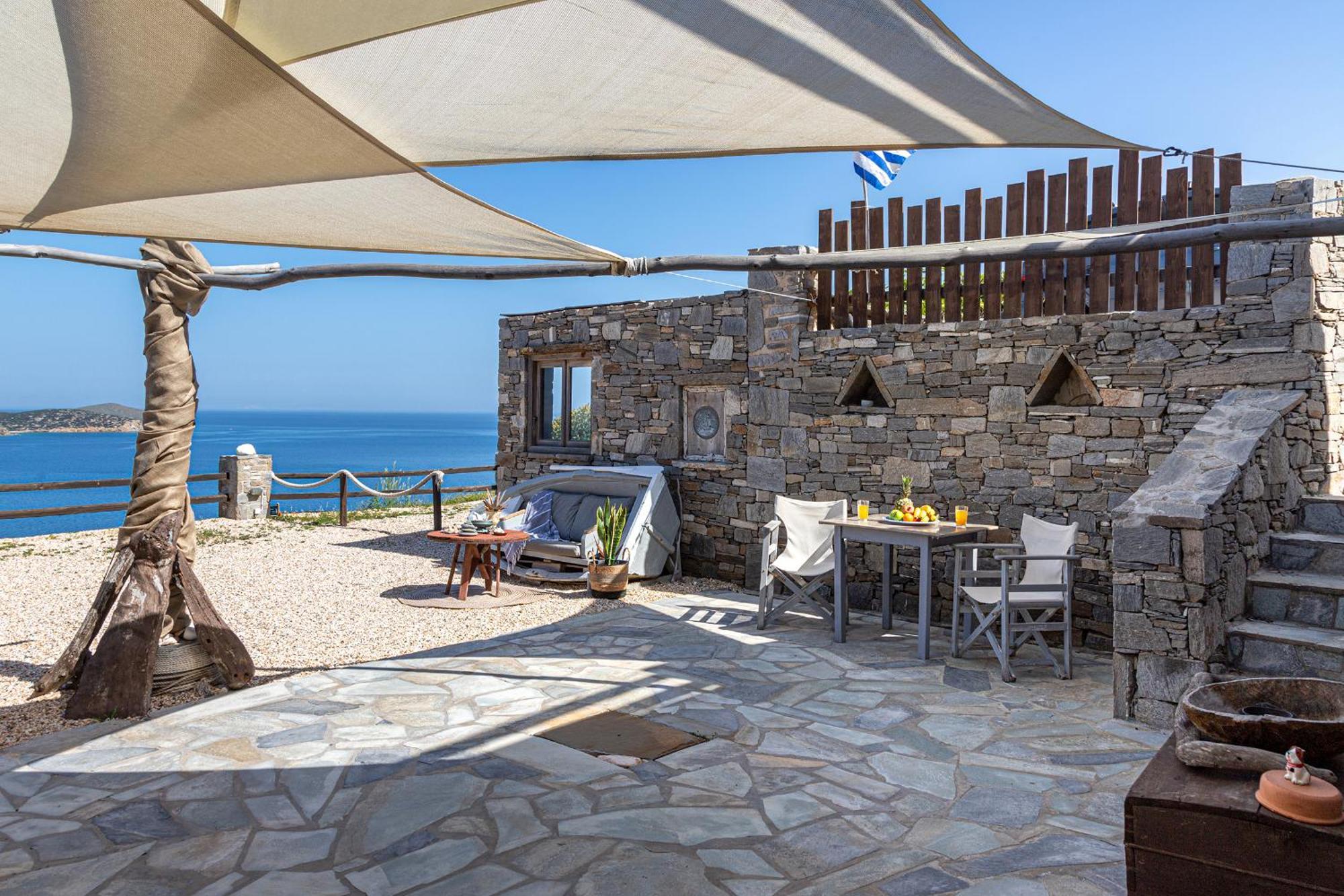 Aegean View - Seaside Apartment In Syros Azolimnos Exterior foto
