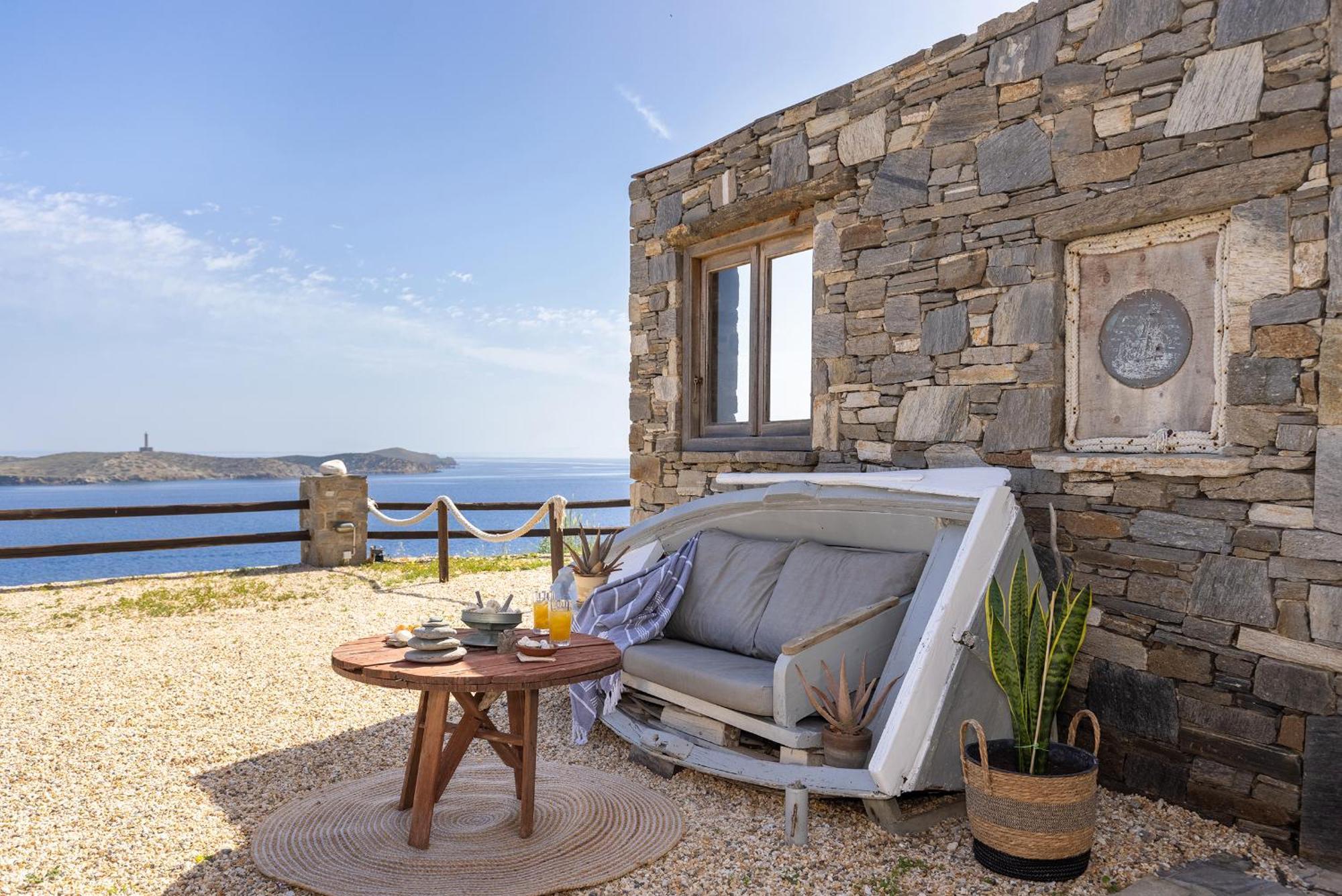 Aegean View - Seaside Apartment In Syros Azolimnos Exterior foto